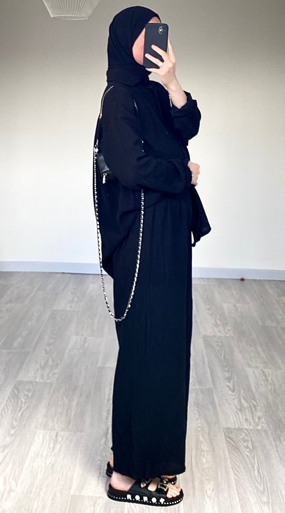 Ensemble gaz de coton noir