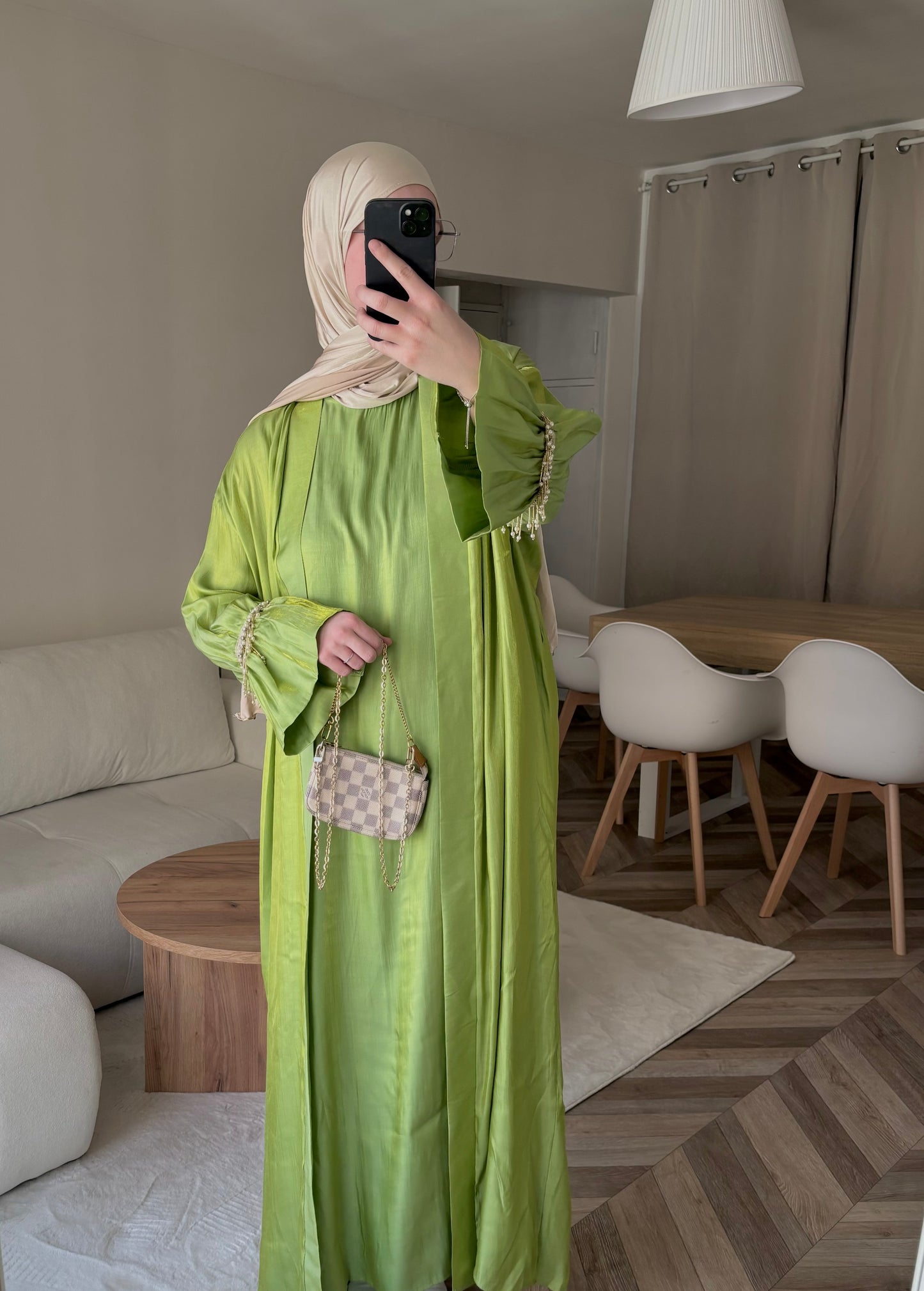 Abaya Satinée