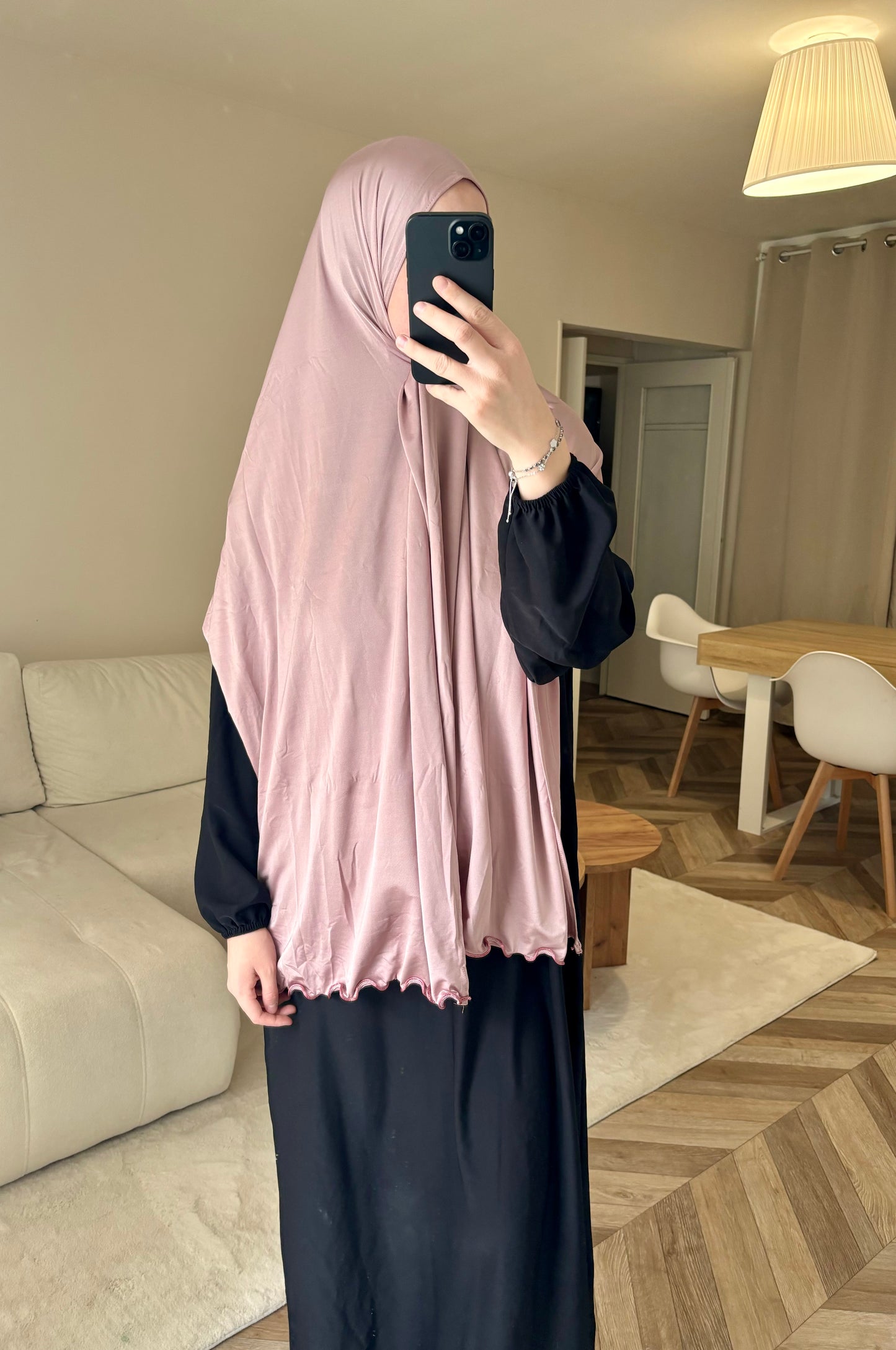 Voile Jersey Premium Satiné Ondulé Rose