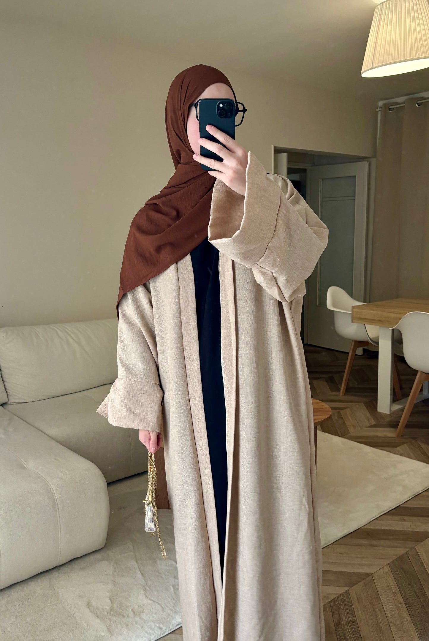 Abaya kimono 2en1 beige