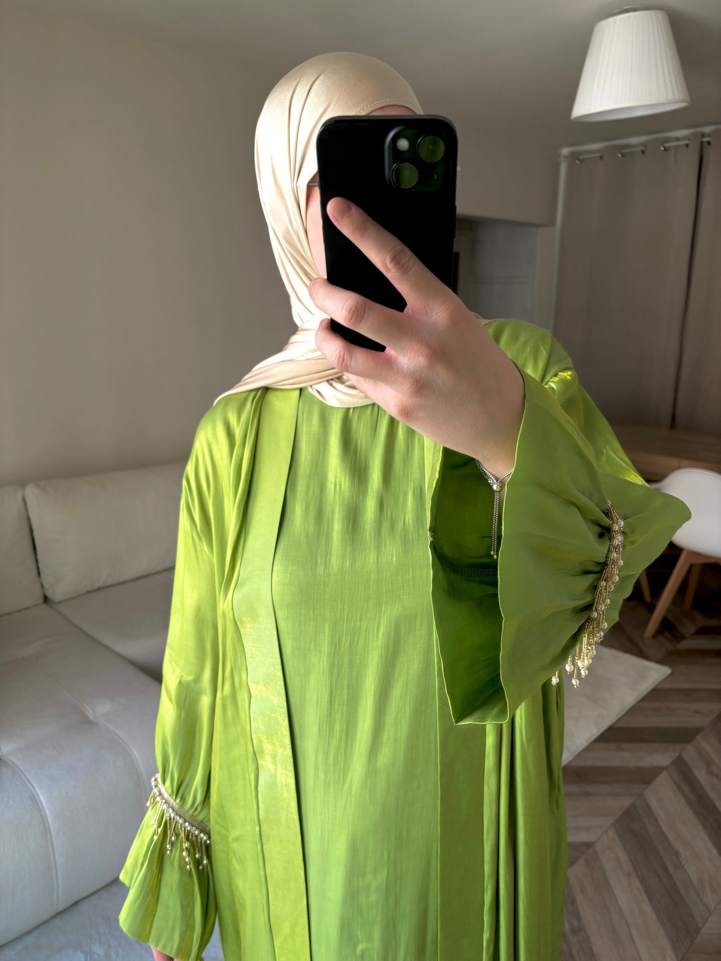 Abaya Satinée