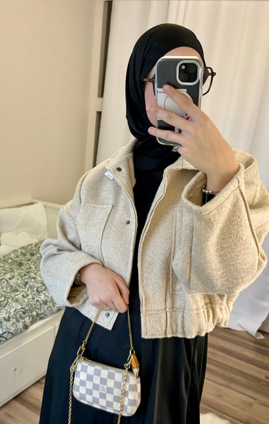 Veste courte beige