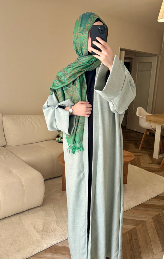Abaya kimono 2en1 vert