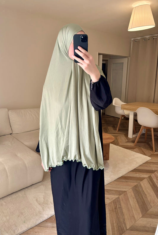 Voile Jersey Prenium Satiné Ondulé Vert