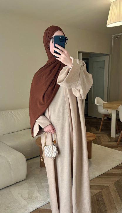 Abaya kimono 2en1 beige